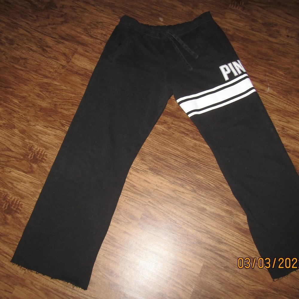 VICTORIA'S SECRET LOUNGE PANTS SMALL BLACK/WHITE